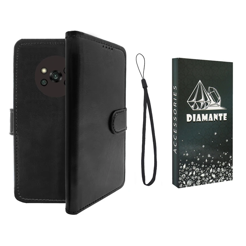 کیف کلاسوری دیامانته مدل Kif1_BK مناسب برای گوشی موبایل شیائومی Poco X3 Pro / X3 NFC به همراه بند آویز