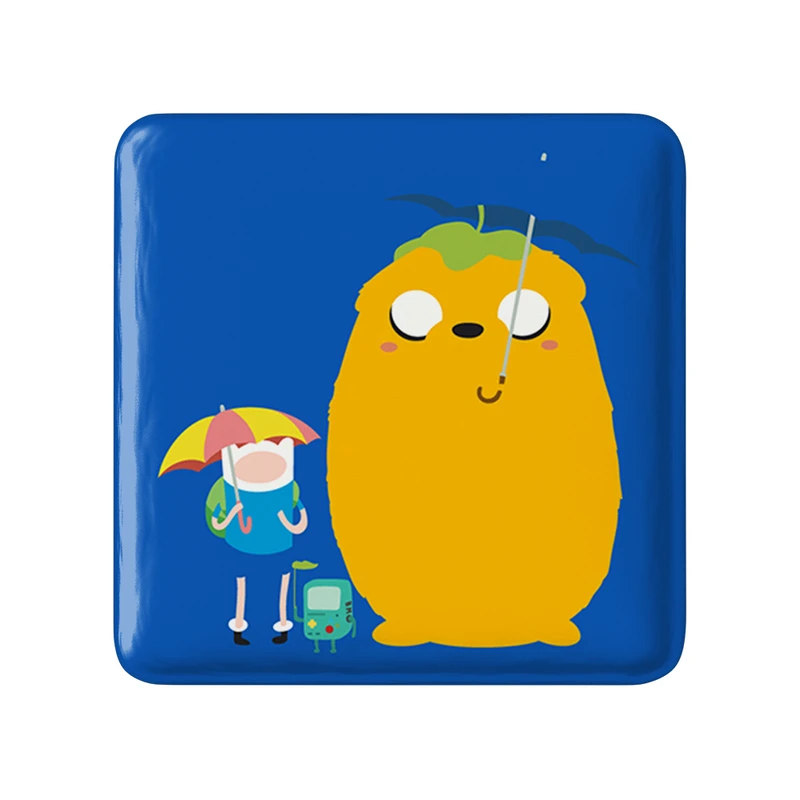 مگنت خندالو طرح جیک و فین وقت ماجراجویی Adventure Time  مدل مربعی کد 20848