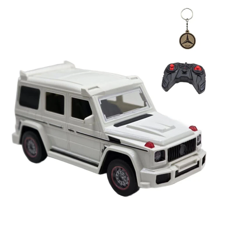 ماشین بازی کنترلی ناب سل مدل بنز جی کلاس دودزا شارژی چراغدار به همراه جاسوییچی Mercedes-Benz G-Class