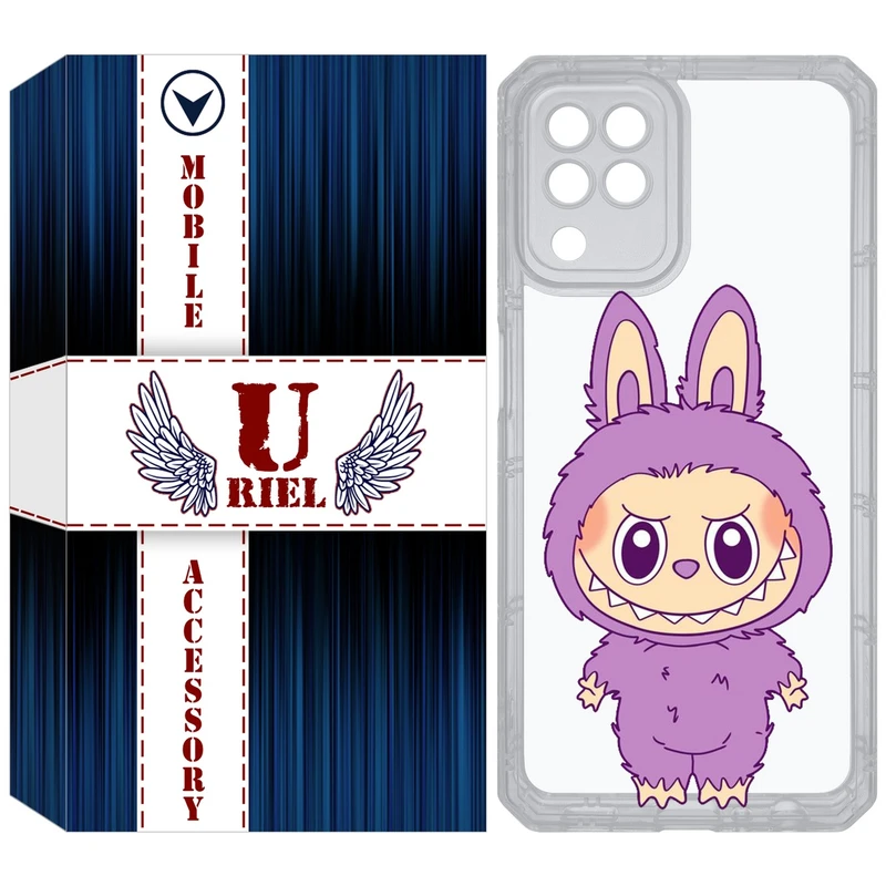 کاور یوریل مدل Clear کد 150 طرح لبوبو Labubu مناسب برای گوشی موبایل سامسونگ Galaxy A22 4G / M32 / M22