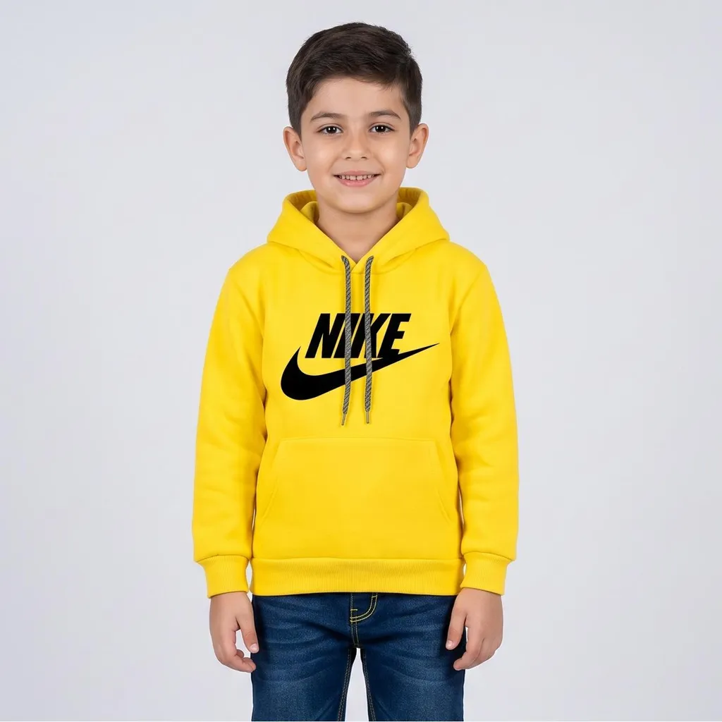 هودی پسرانه مدل F19 رنگ زرد