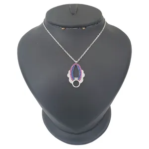 گردنبند نقره زنانه ترمه ۱  کد smed 1178