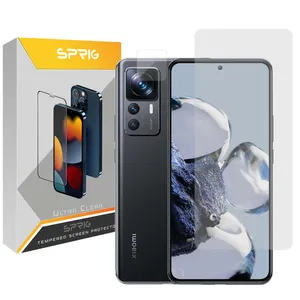 محافظ لنز دوربین اسپریگ مدل SH-SD مناسب برای گوشی موبایل شیائومی Mi 12T 5G / 12T Pro 5G به همراه محافظ صفحه نمایش