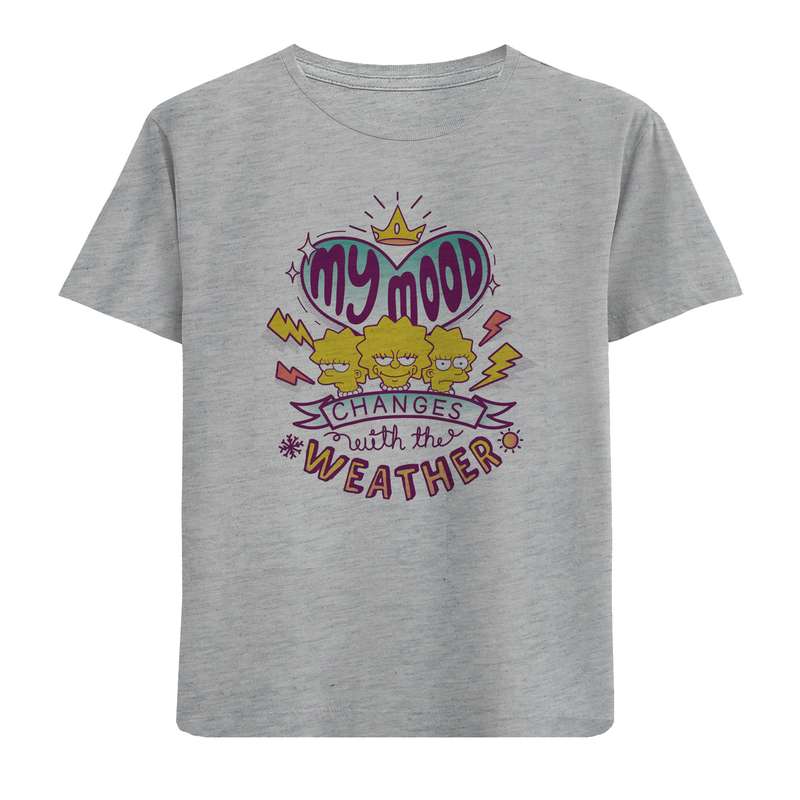 تی شرت آستین کوتاه دخترانه مدل D127 MY MOOD