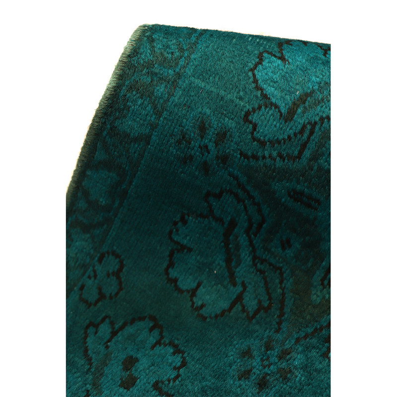 فرش دستبافت رنگ شده نیم متری مدل وینتج کد 4101114