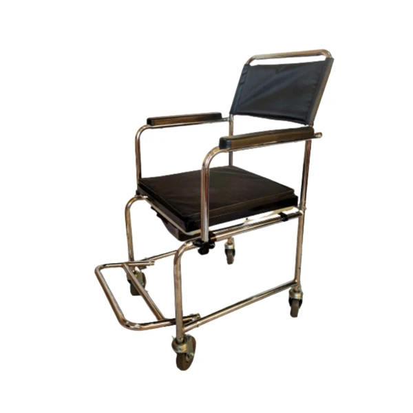 ویلچر موژان طب مدل صندلی چرخدار مخصوص حمام توالت MTC695-57