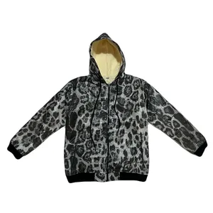 کاپشن دخترانه مدل پلنگی