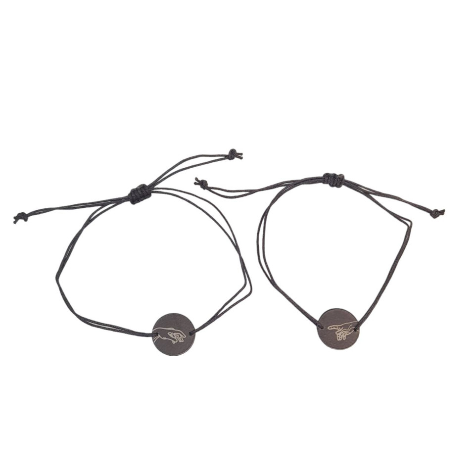 دستبند مدل دوستی طرح دست مجموعه 2 عددی