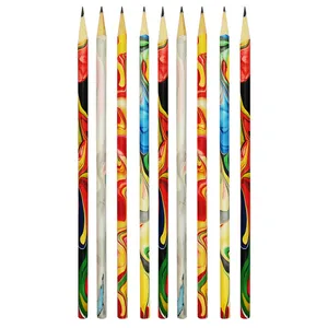 مداد مدل رنگین کمان کد M-10 بسته 9 عددی