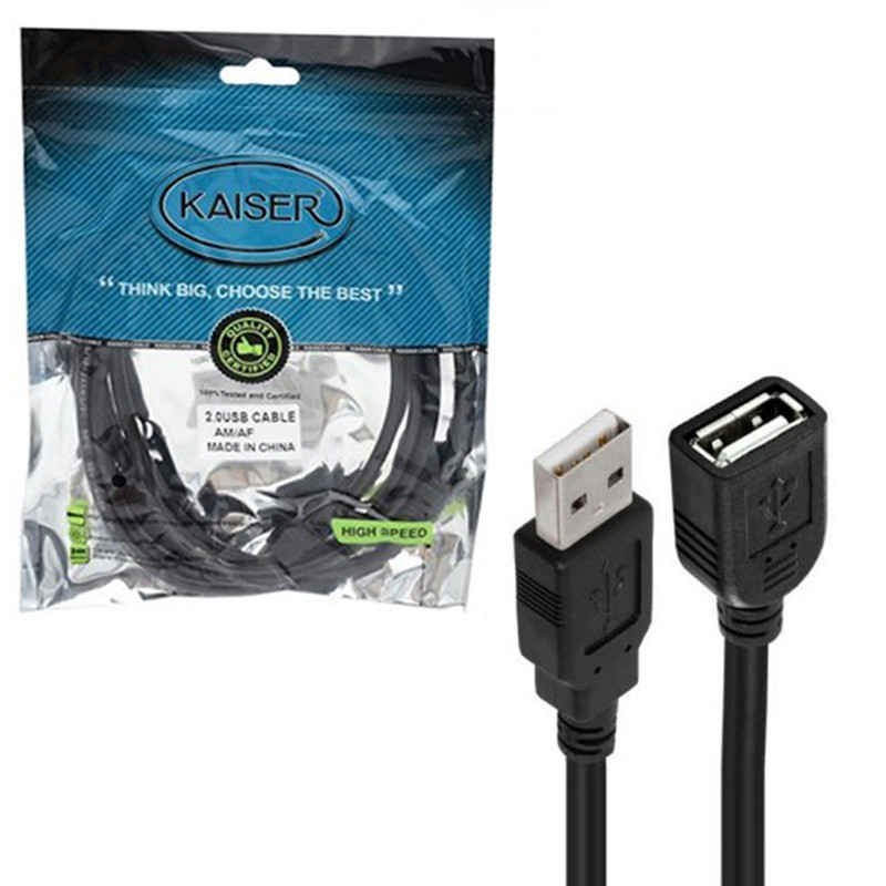 کابل افزایش طول USB کایزر مدل RA-409 طول 3 متر