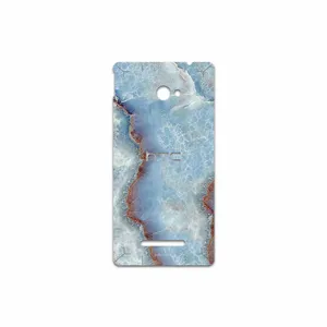 MAHOOT Blue Ocean Marble Cover Sticker for HTC 8X