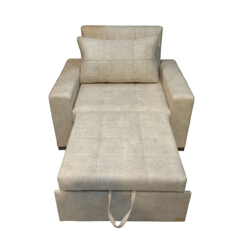 مبل تختخواب شو 1 نفره اورنگ مدل ریلی دسته مکعبی