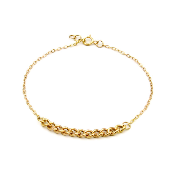 دستبند طلا 18 عیار زنانه کاپانی مدل KB015