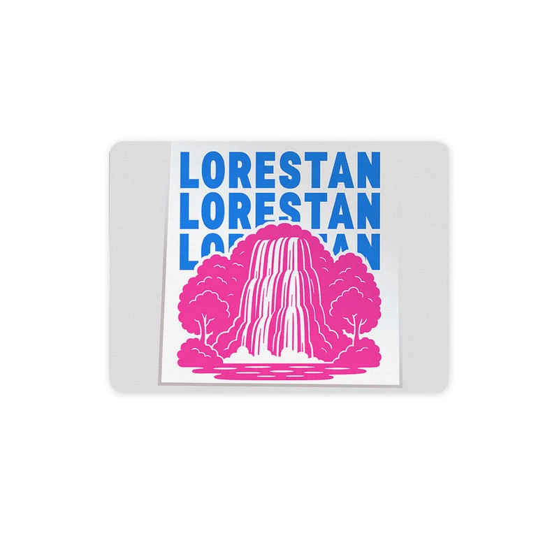 ماوس پد ترمه طراحان ایده مدل نماد آبشار بیشه لرستان کد map0090 سایز 19*28 سانتی متر