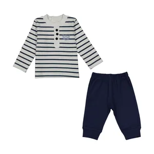 ست تی شرت آستین بلند و شلوار نوزادی آدمک مدل 2171231-59