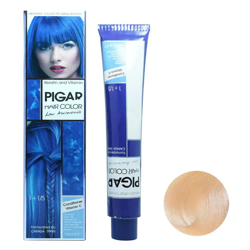 رنگ مو پیگار شماره PF.13 حجم 100 میلی لیتر رنگ بلوند اروپایی