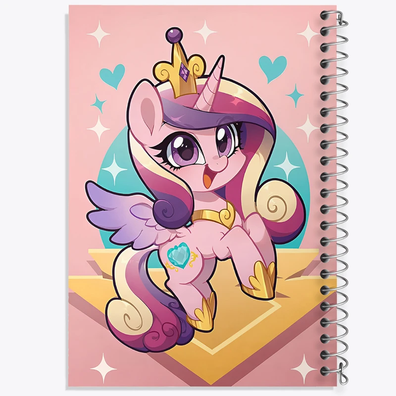 دفتر نقاشی 50 برگ خندالو طرح اسب تک شاخ کیوت کد N2609