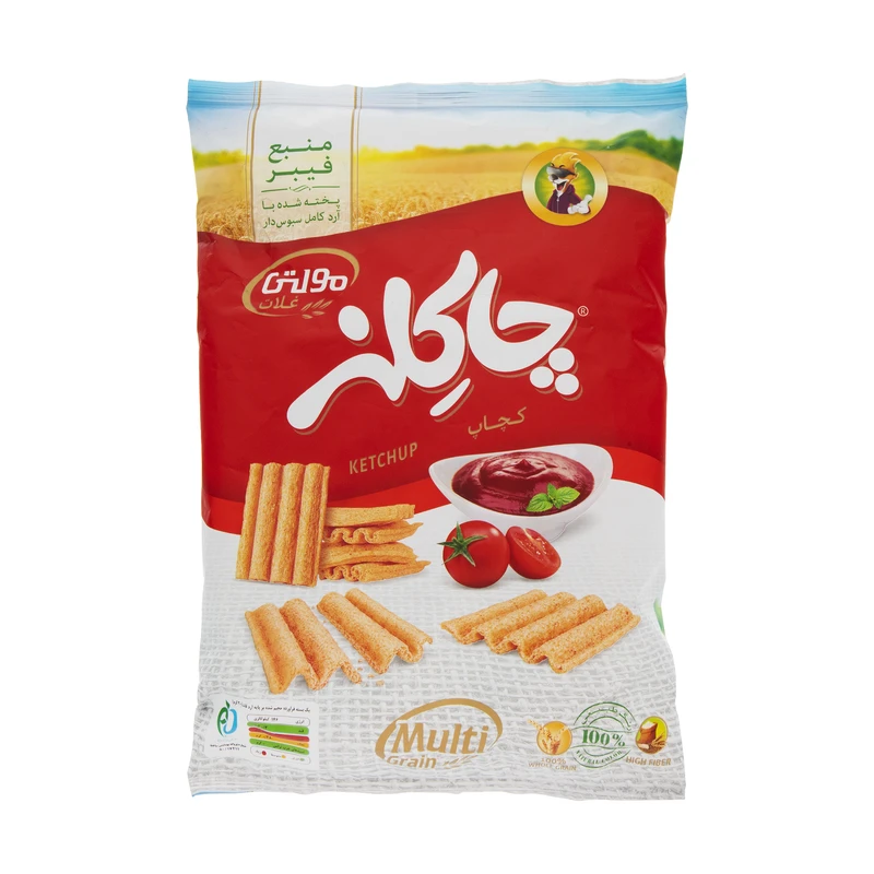 اسنک مولتی غلات با طعم کچاپ چاکلز - 90 گرم