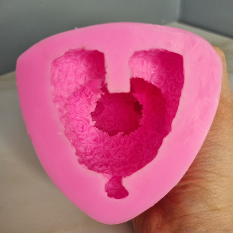 قالب شمع مدل ست کامل خرس تدی گل گلی مجموعه پنج عددی