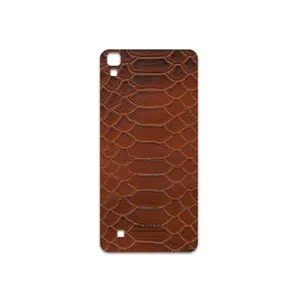 MAHOOT Brown-Snake-Leather Cover Sticker for LG X Power