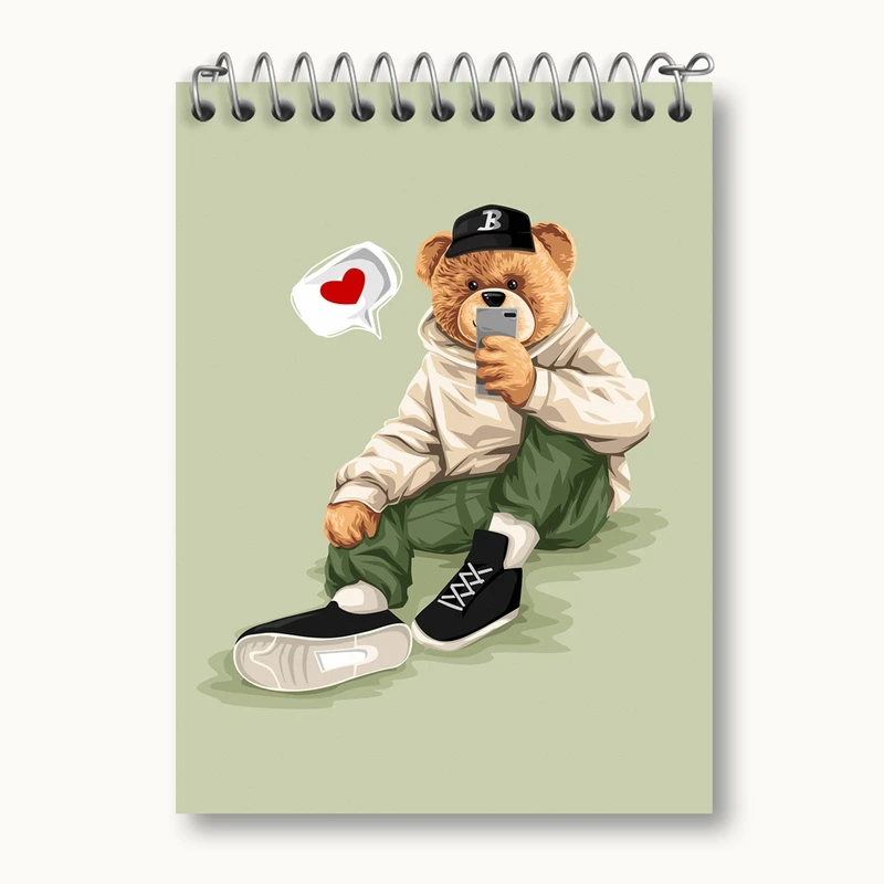 دفتر یادداشت 50 برگ خندالو مدل تدی Teddy کد 26143