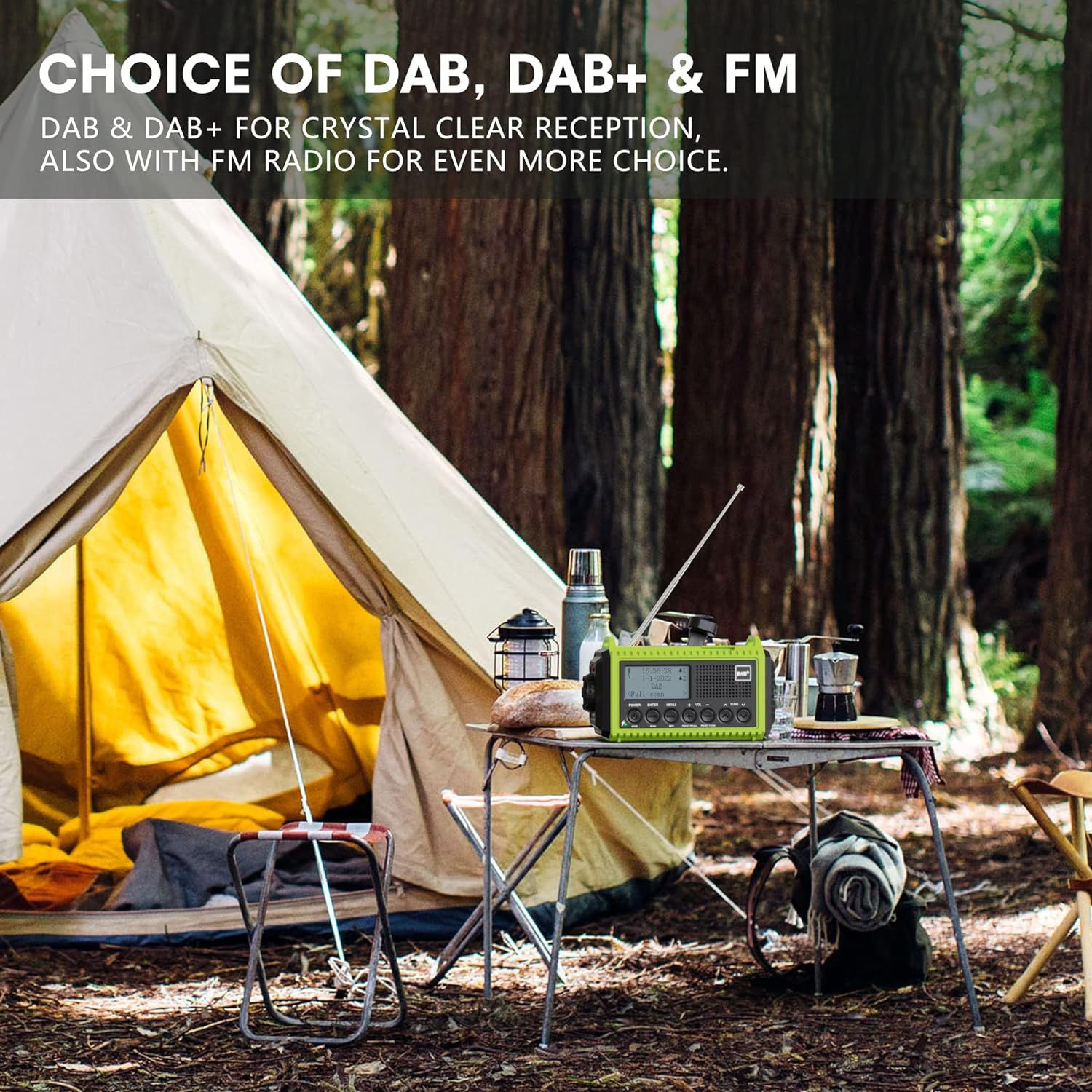 رادیو مدل کوهستانی چراغدار CR1009 PRO DAB رادیو مدل کوهستانی چراغدار CR1009 PRO DAB