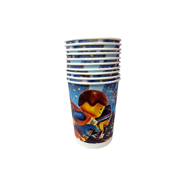 لیوان یکبار مصرف مدل لگو کد LegoCups2 مجموعه 10 عددی