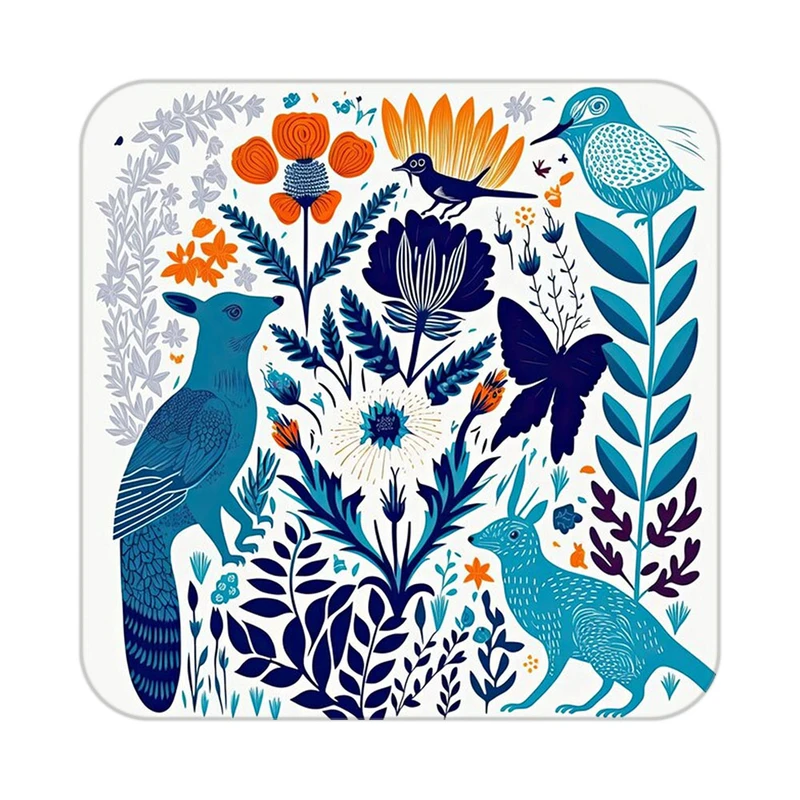 زیر لیوانی کاکتی طرح حیوانات رنگی مدل mp26229