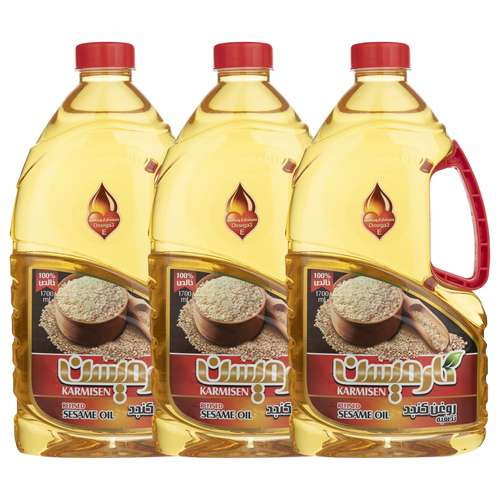 روغن کنجد تصفیه خالص کارمیسن _ 1.7 لیتر بسته 3 عددی