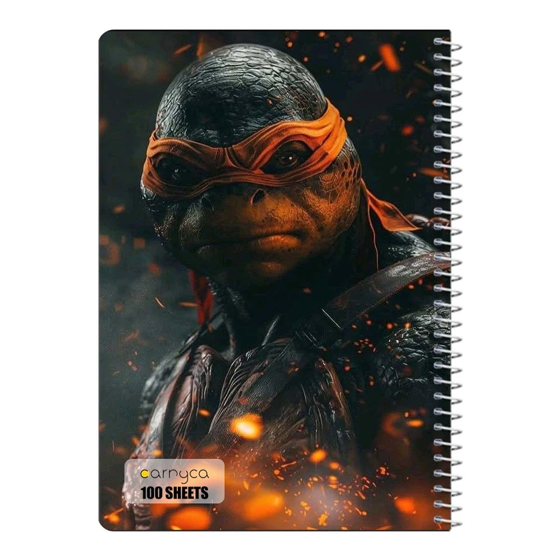 دفتر مشق 100 برگ سیمی کارنیکا طرح لاک پشت های نینجا Teenage Mutant Ninja Turtles کد 70365