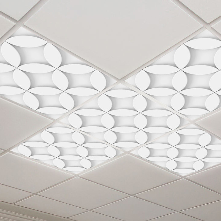 تایل گچی مدل P3D-1 مجموعه 8 عددی تایل گچی مدل P3D-1 مجموعه 8 عددی