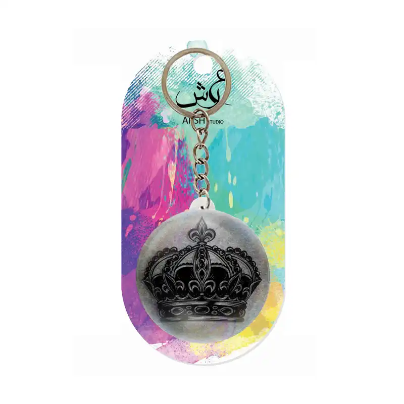 جاکلیدی عرش مدل فانتزی تاج کد Asj6177