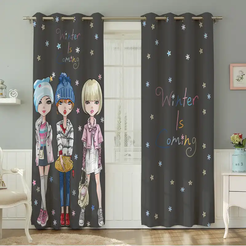 پرده نیروانا طرح   کودک مدل مخمل کد 5097سایز 140×280 سانتی متر