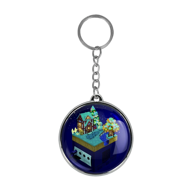 جاکلیدی خندالو طرح بازی انیمال کراسینگ (Animal Crossing) مدل دوطرفه کد 3265532656