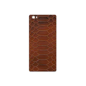 MAHOOT Brown-Snake-Leather Cover Sticker for Huawei P8 Lite