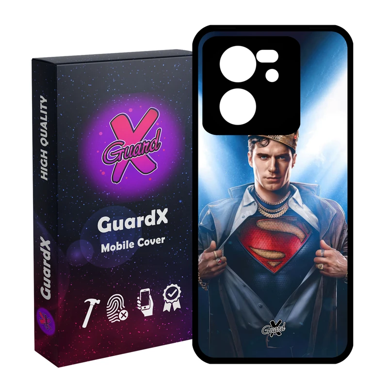 کاور گارد ایکس طرح سوپرمن مدل Glass10598 مناسب برای گوشی موبایل شیائومی 13T/13T Pro/Redmi K60 Ultra