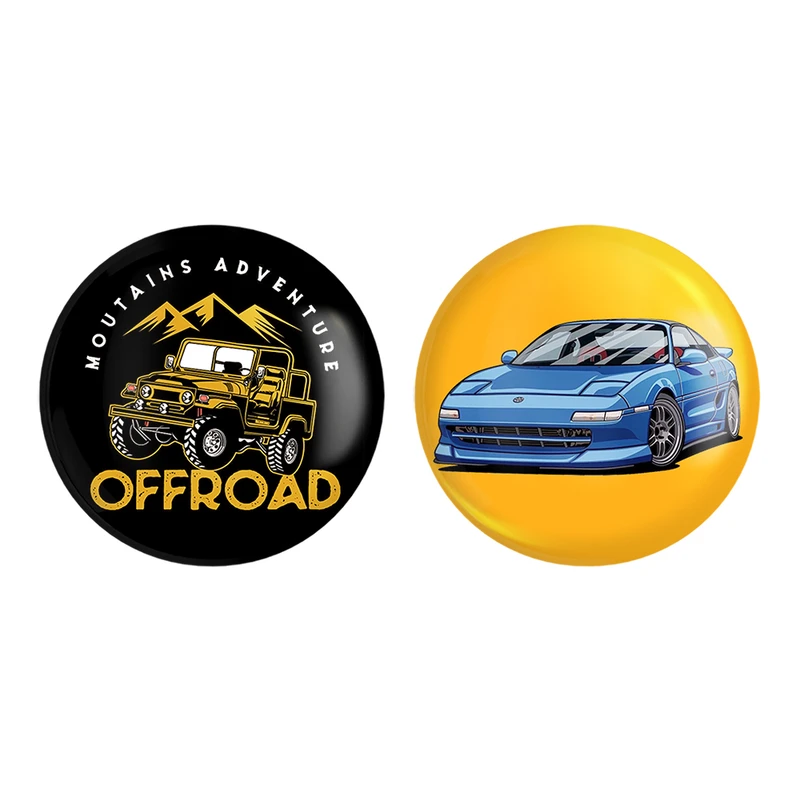 مگنت خندالو طرح ماشین آفرود کد 1035010360 مجموعه 2 عددی