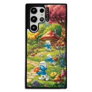 AKAM AMC-WSGS22U-SMURFS-8 Cover For Samsung Galaxy S22 Ultra