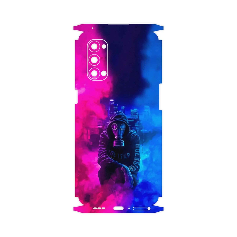 برچسب پوششی ماهوت مدل Smoke Rainbow Digital Art 2-FullSkin مناسب برای گوشی موبایل اپو Reno4 Pro 5G
