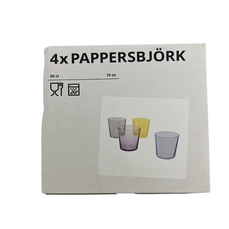 لیوان ایکیا مدل PAPPERSBJORK بسته 4 عددی