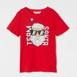 تی شرت آستین کوتاه پسرانه اچ اند ام مدل Team Santa 0972789010