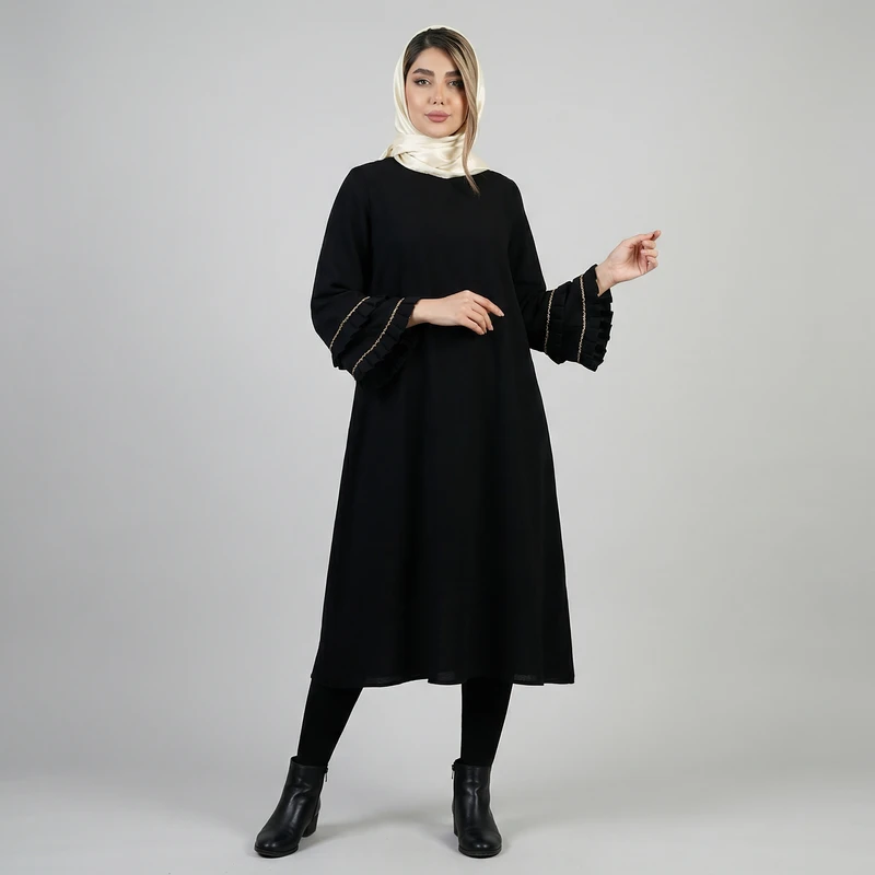 مانتو زیر زانو زنانه السانا مدل پارمین کد 225501