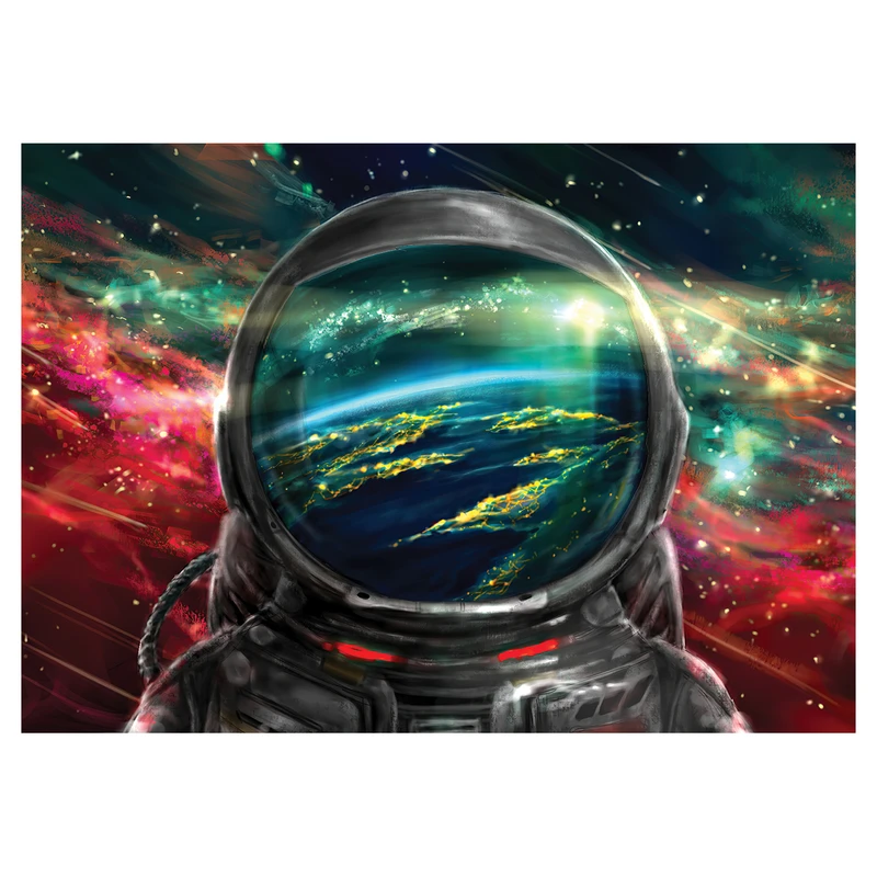 پوستر طرح فضانورد کد 986