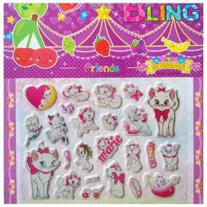 استیکر دیواری کودک مدل گربه کد 047