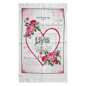 حوله آشپزخانه دیلا مدل Heart سایز 40x60 سانتی متر