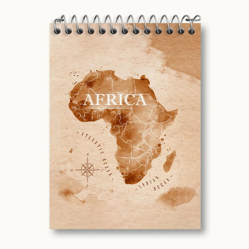 دفتر یادداشت 50 برگ خندالو مدل آفریقا Africa کد 29829