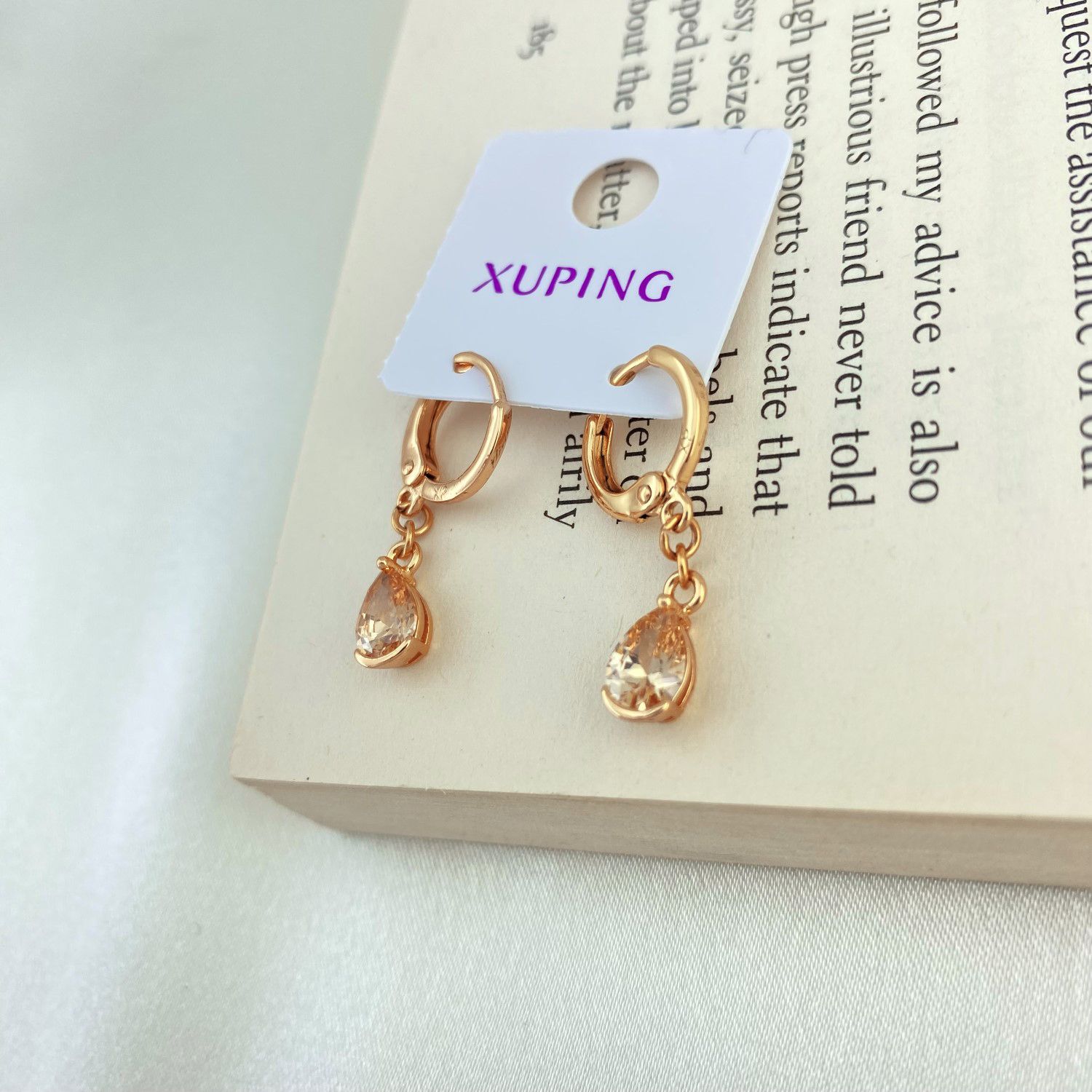 گوشواره زنانه ژوپینگ مدل اشک کد E4331 -  - 3