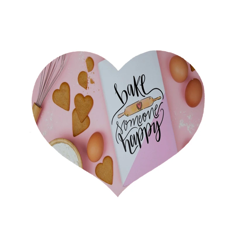   پادری مدل قلب طرح آشپزخانه کد 8249 سایز 90 × 90 سانتی متر