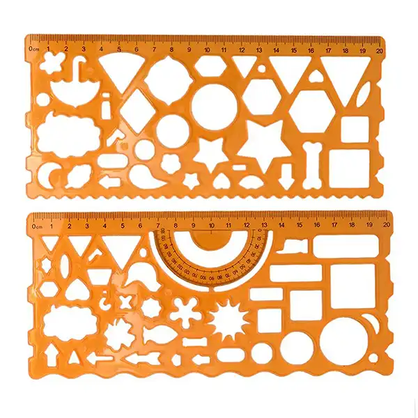 شابلون طرح اشکال هندسی کد S01 مجموعه 2 عددی