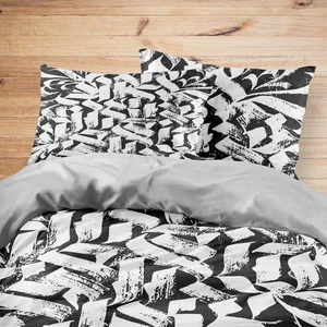 سرویس خواب مدوپد طرح سیاهه مدل mod00015 یک نفره 4 تکه